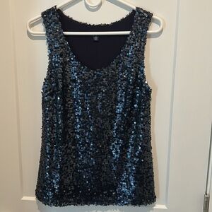 Tommy Hilfiger Sequin Sleeveless Top - size 4
